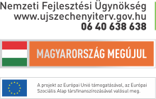 Nemzeti Fejlesztési Ügynökség ujszechenyiterv.gov.hu 0640638638 Magyarország Megújul A projekt az Európai Unió támogatásával, az Európai Szociális Alap társfinanszírozásával valósul meg.